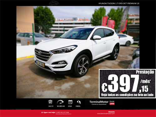 Carro usado Hyundai Tucson 1.7 CRDI DCT Premium 19