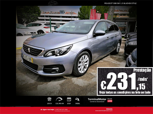 Carro usado Peugeot 308 SW 1.5 BlueHDI Style Diesel