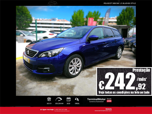 Carro usado Peugeot 308 SW 1.5 BlueHDI Style Diesel